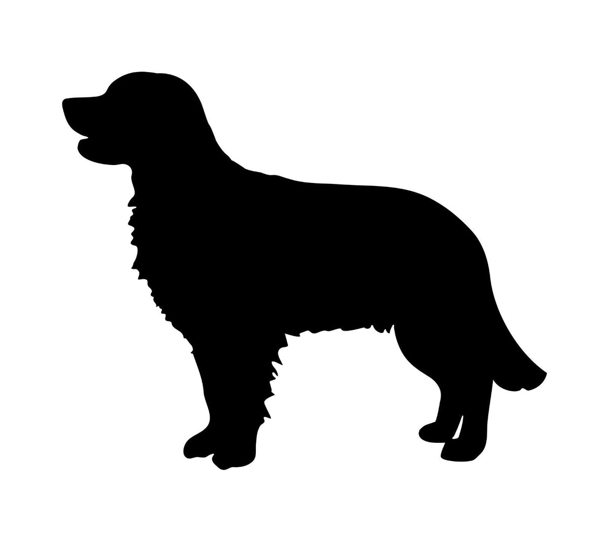 Golden Retriever Vinyl Die Cut Vinyl Decal/ Bumper For Windows, Cars, Trucks, Laptops, Etc.