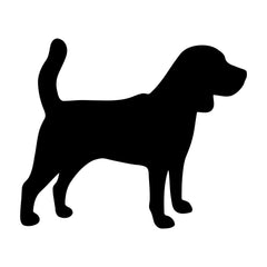 Beagle Vinyl Die Cut Vinyl Decal/ Bumper For Windows, Cars, Trucks, Laptops, Etc.