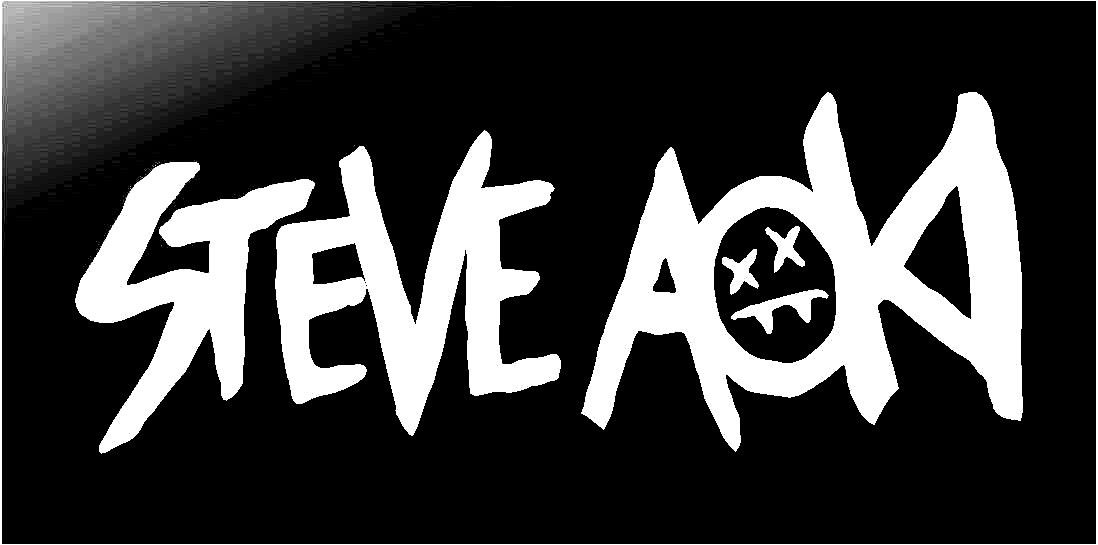 Steve Aoki Electro House DJ Vinyl Die Cut Vinyl Decal/ Bumper For Windows, Cars, Trucks, Laptops, Etc.