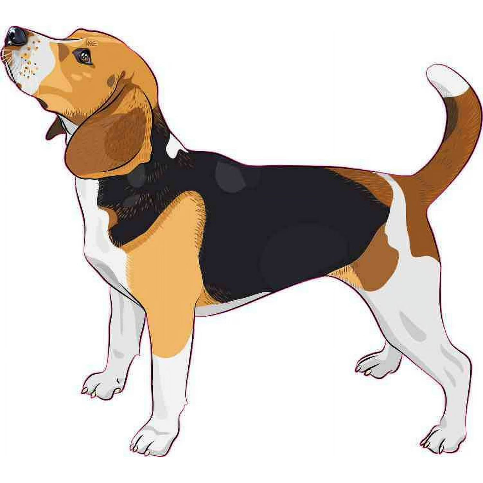 Beagle Bumper Sticker Car Vinyl Truck Window Dog Sign Decal | Die Cut Vinyl Decal/ Bumper For Windows, Cars, Trucks, Laptops, Etc.