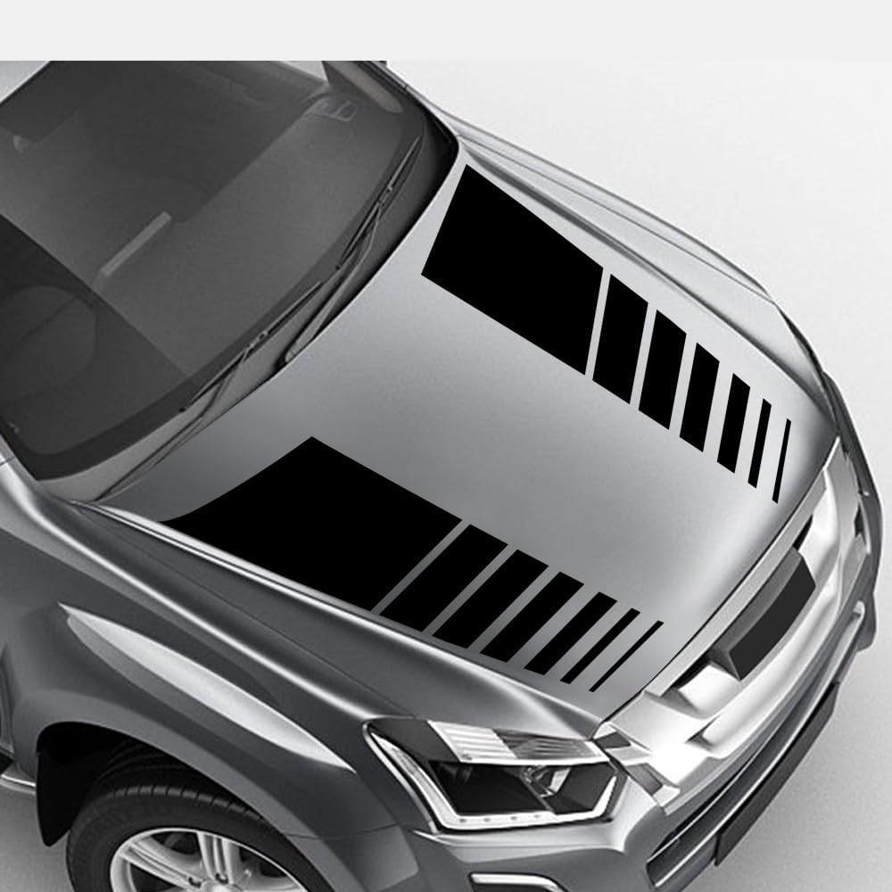 Car Decal Racing Stripes Hood Decal Vinyl Decoration Accessories Suitable for Truck Pickup SUV Transporter Off Road Vehicle Waterproof Door Sticker  Die Cut Vinyl Decal
