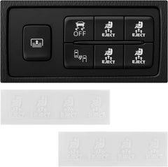 KVAEY 2PCS Eject Blank Car Button Die Cut Vinyl Decal
