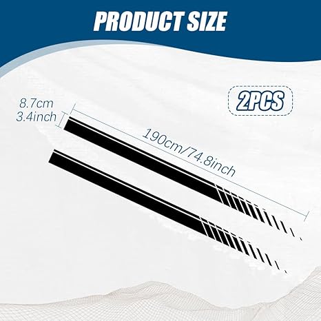 2Pcs Sports Racing Stripe Graphic Stickers, Die Cut Vinyl Decal