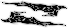 Generic Tribal Flame Vinyl Decal Sticker, Black, 6 Inches, Waterproof,  Die Cut Vinyl Decal