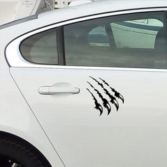 Claw Scratch (Black) (Set Of 2) Premium Waterproof Vinyl Decal Stickers For Laptop Phone Accessory Helmet Car Window Bumper Mug Tuber Cup Door Wall Decoration Die Cut Vinyl Decal