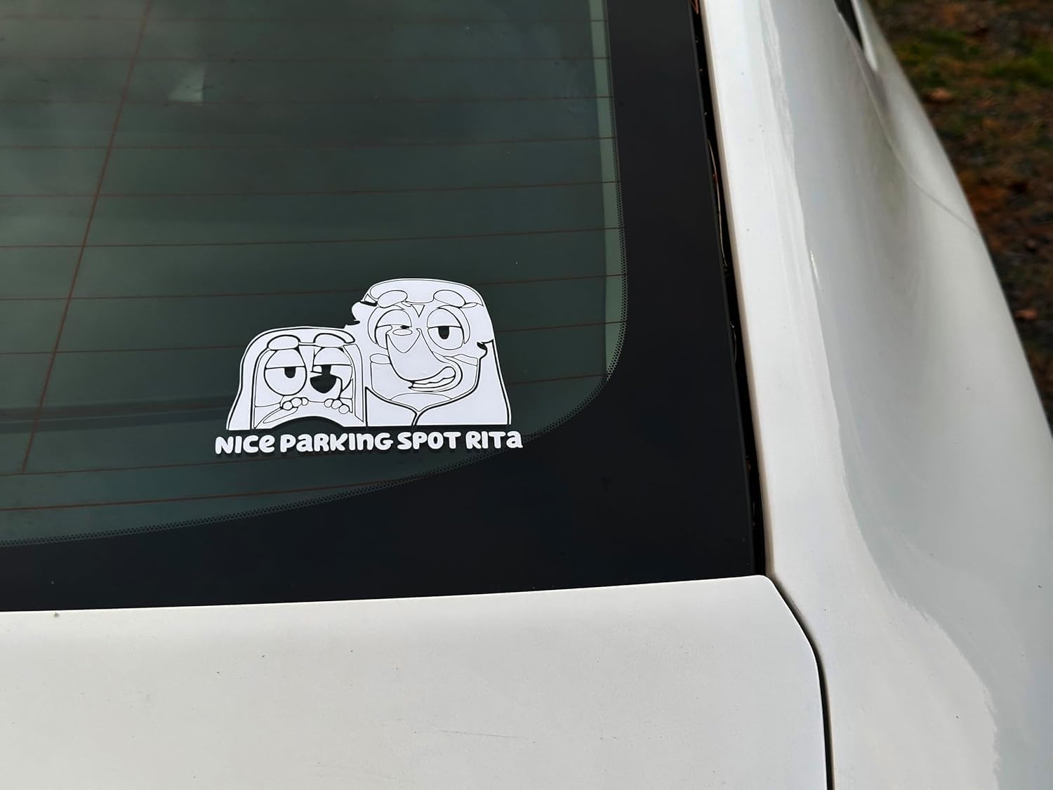Nice Parking Spot Rita   Die Cut Vinyl Decal