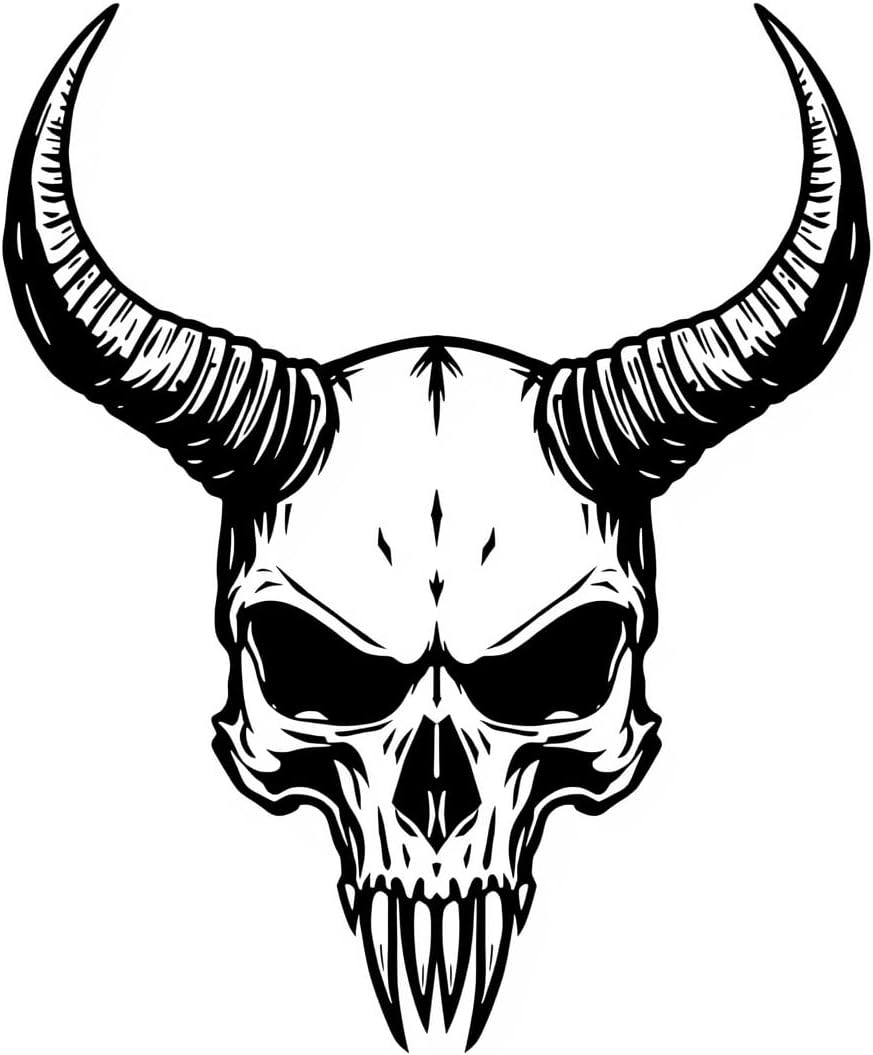 Skull-Skeleton Bone Decals&Gothic-Goth,Spooky, Witchy, Horror, Halloween  Die Cut Vinyl Decal