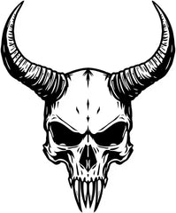 Skull-Skeleton Bone Decals&Gothic-Goth,Spooky, Witchy, Horror, Halloween  Die Cut Vinyl Decal