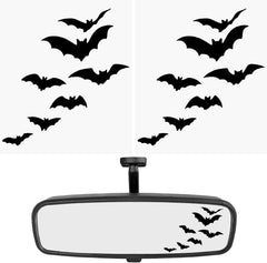 DXNQ 2PCS Rearview Mirror Halloween Bat Decal Die Cut Vinyl Decal