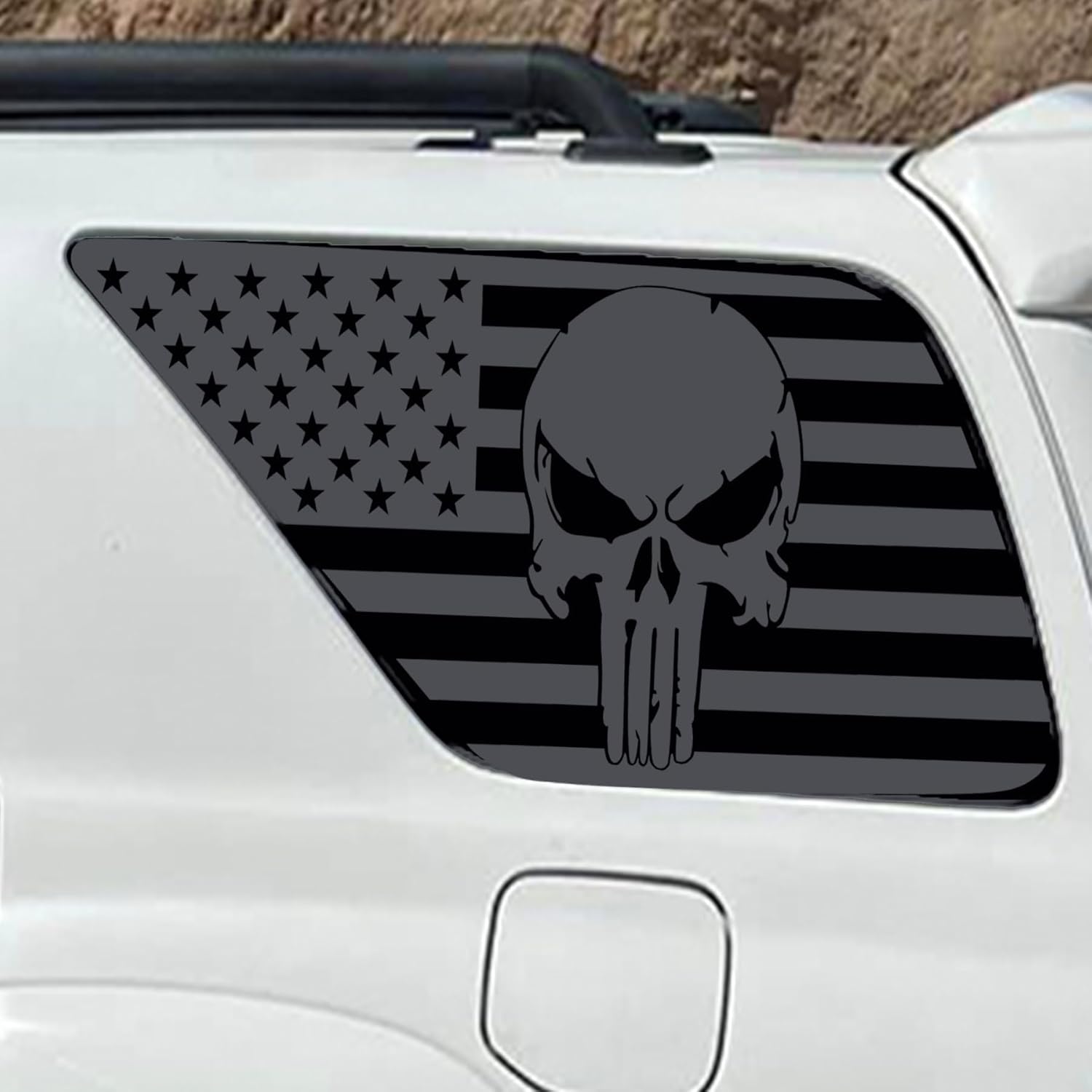 Wolf Head car Decal. Flamin Sticker.
