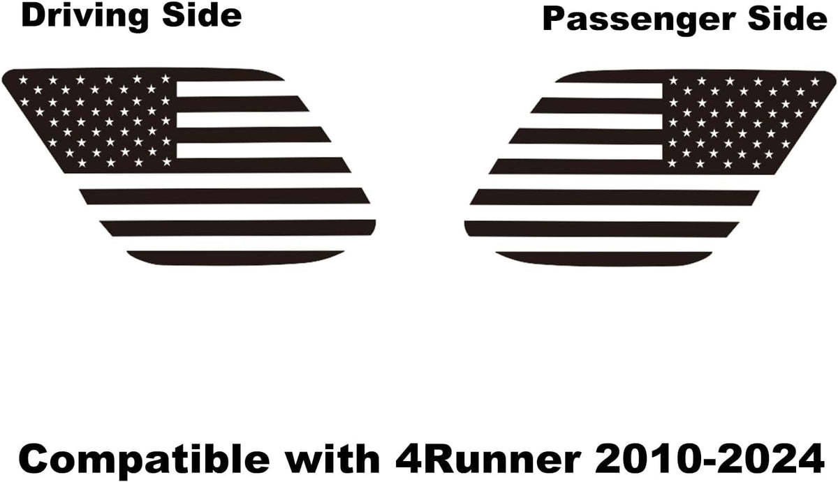 Rear Window American Flag Decal Fits Toyota 4Runner 5th Gen Die Cut Vinyl Decal