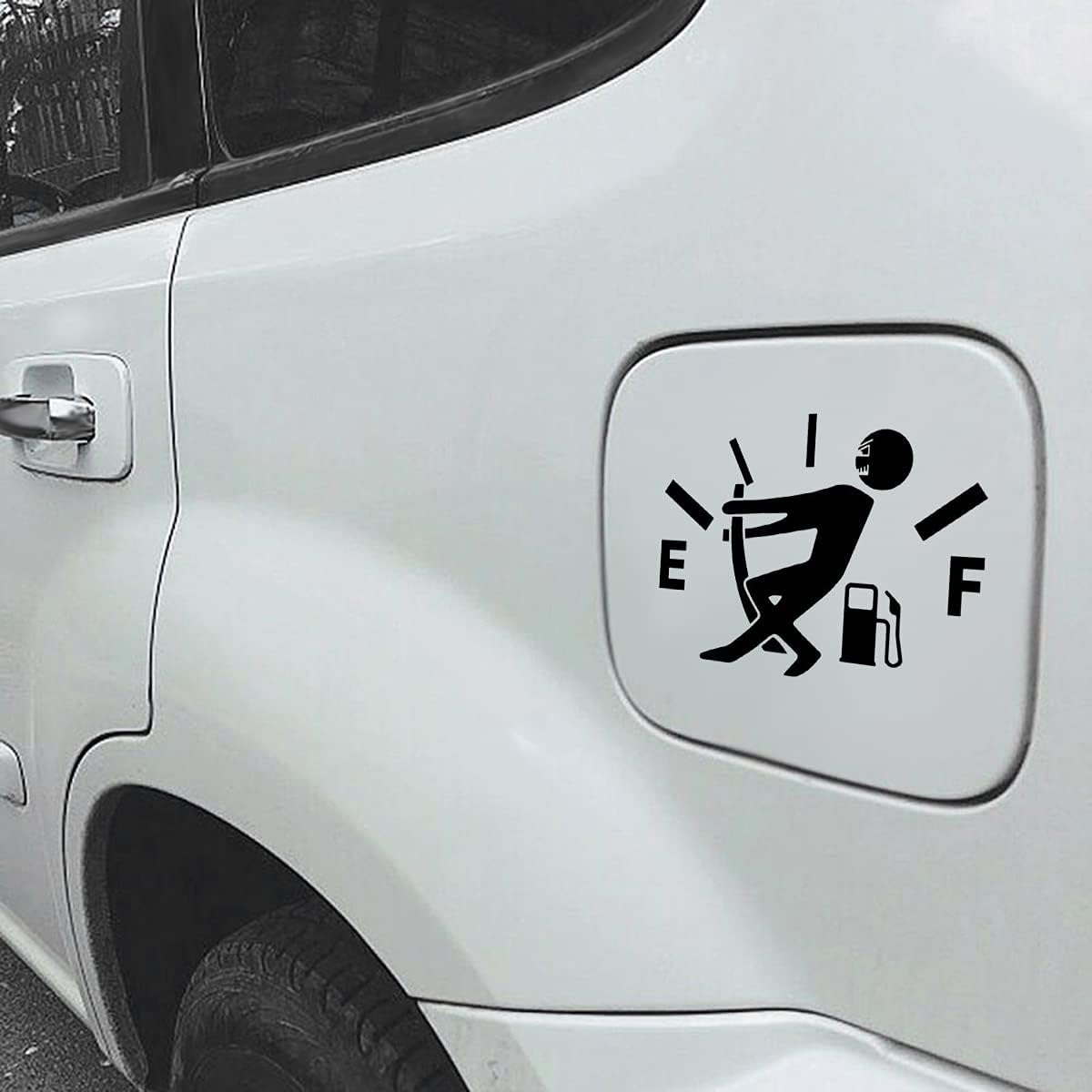 High Gas Consumption Decal Fuel Gage Empty Die Cut Vinyl Decal