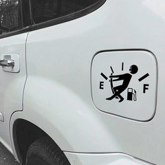 High Gas Consumption Decal Fuel Gage Empty Die Cut Vinyl Decal