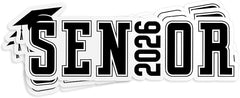 Senior 2026 Stickers For Windows, Cars, Trucks, Laptops, Etc.