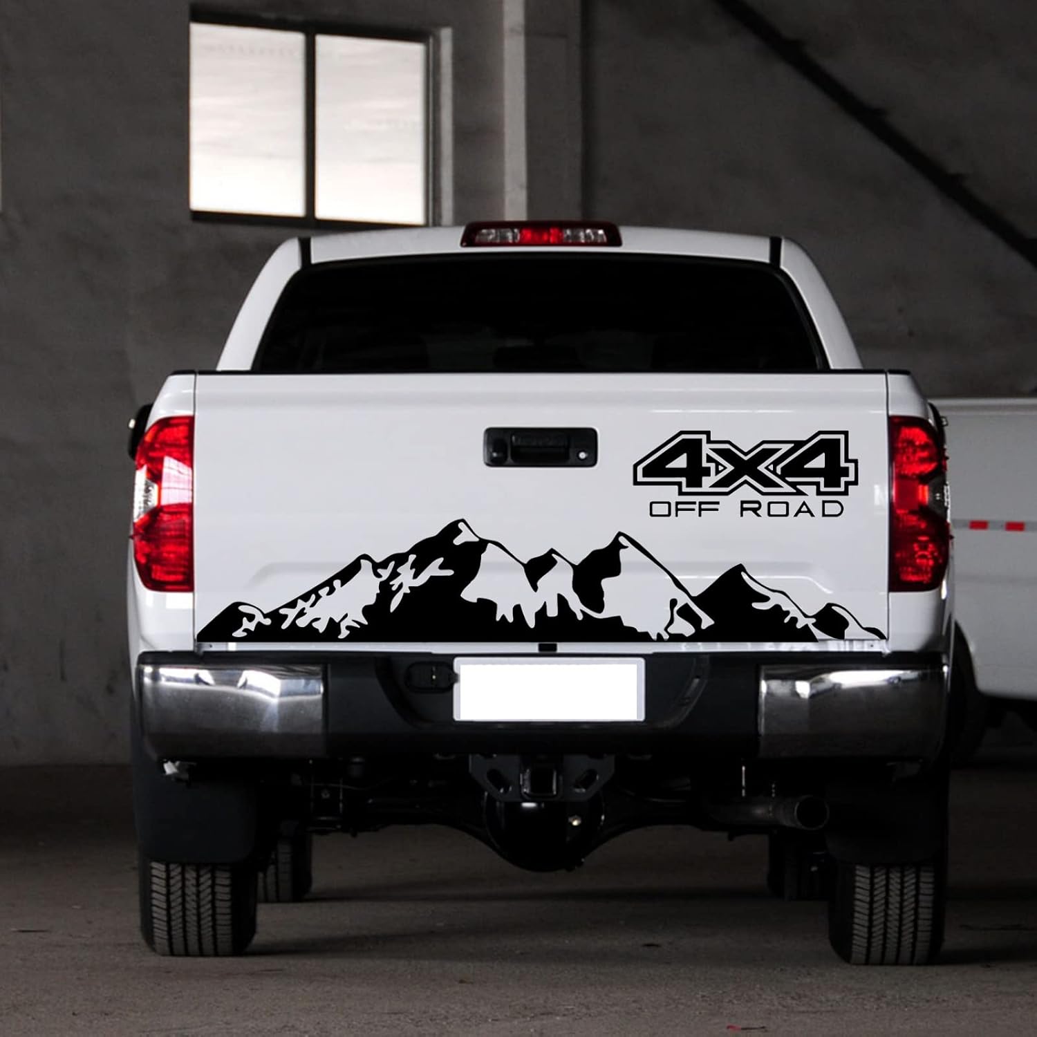 Truck Tailgate Decal Sticker 4X4 Mountains Graphic Vinyl Body Sticker for Pickup Off-Road Exterior Decoration Accessories  Die Cut Vinyl Decal