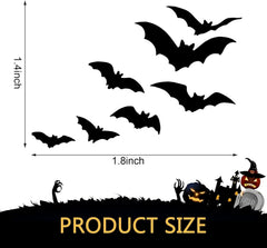 Bawkars Rearview Mirror Halloween Bat Decal, Spooky Gothic Die Cut Vinyl Decal