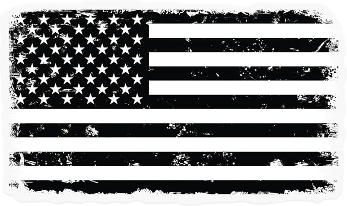 GRITKULTURE Classic American Flag , Die Cut Vinyl Decal