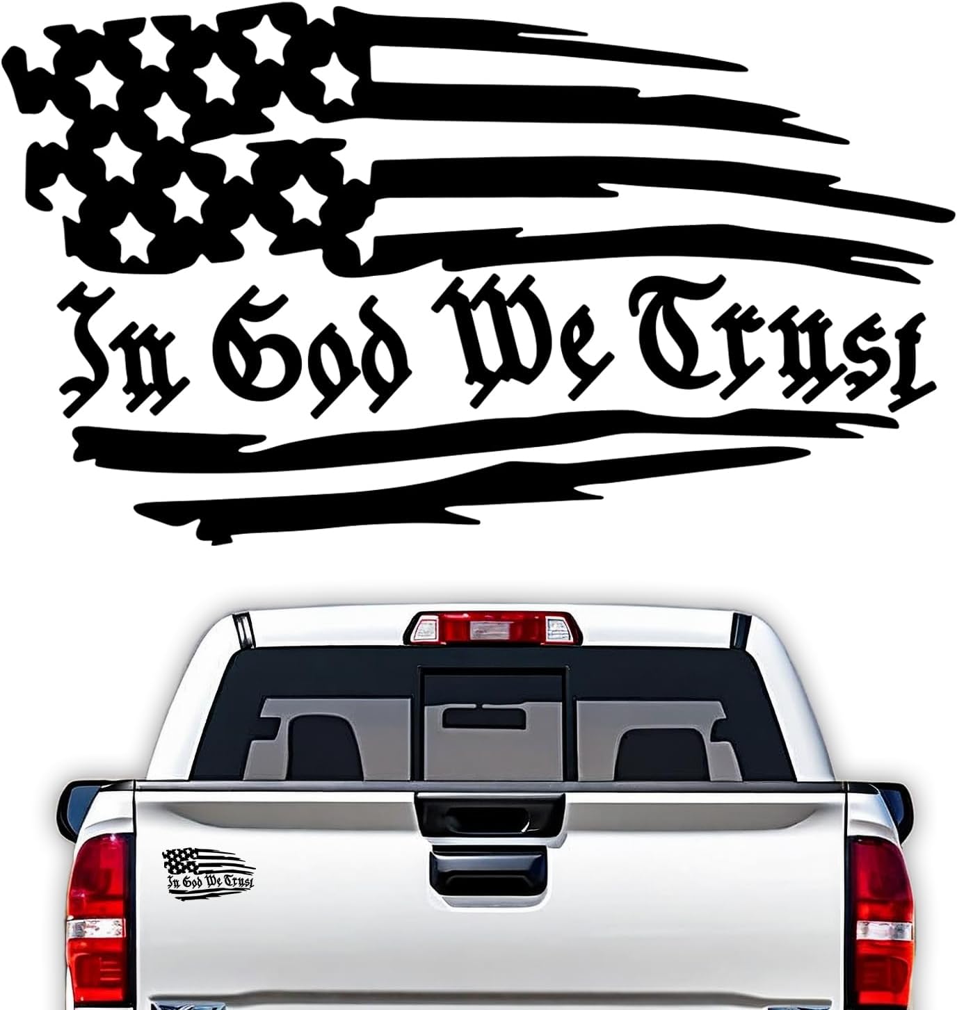 GRITKULTURE in God We Trust Die Cut Vinyl Decal