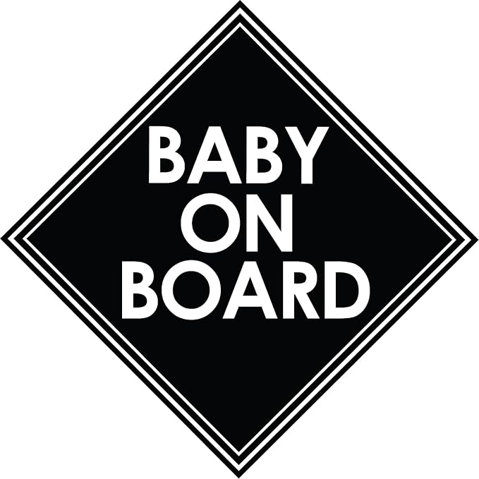 Baby On Board Car Decal, Die Cut Vinyl Decal