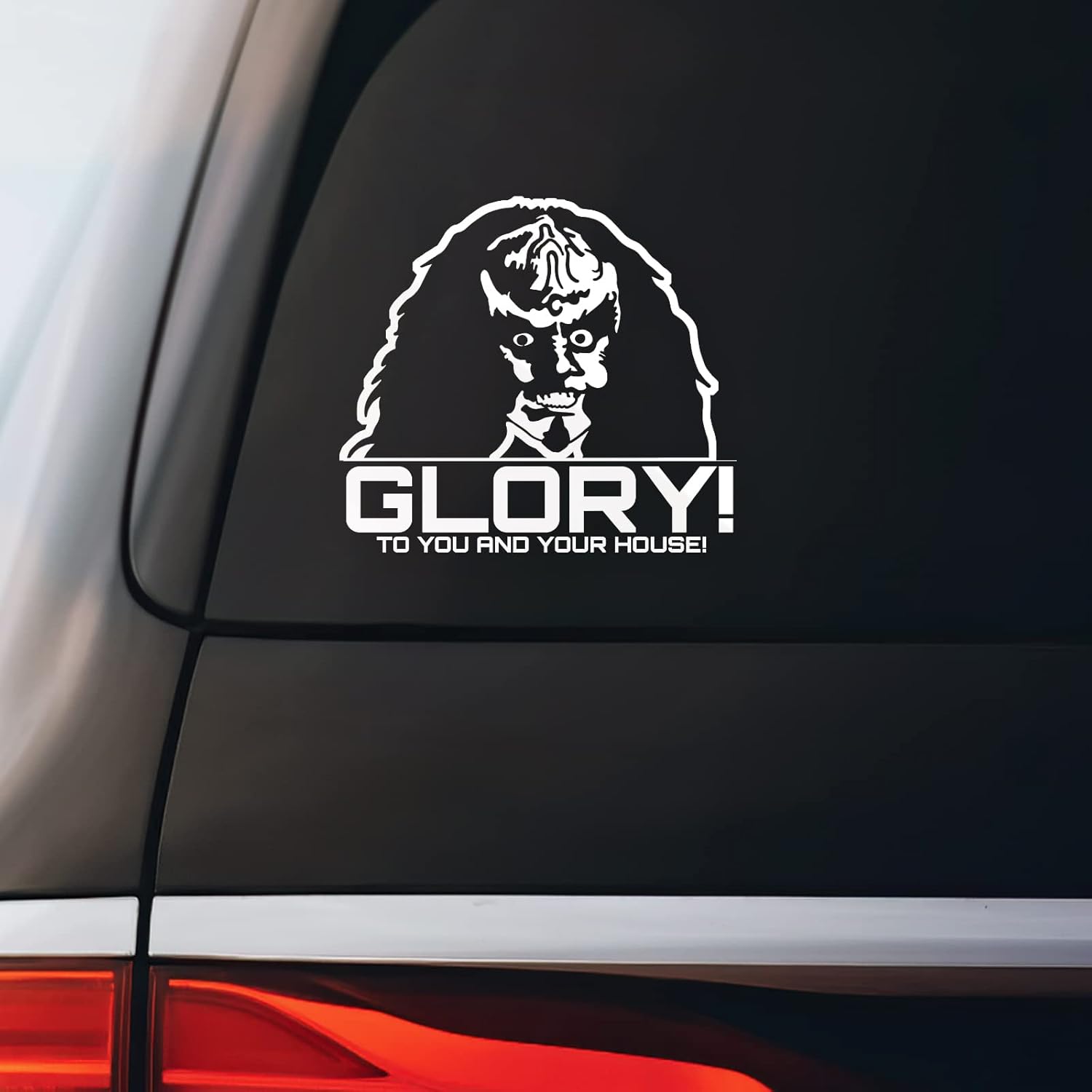 ST Gowron Glory Quote Sticker Decal Notebook Car Laptop Die Cut Vinyl Decal