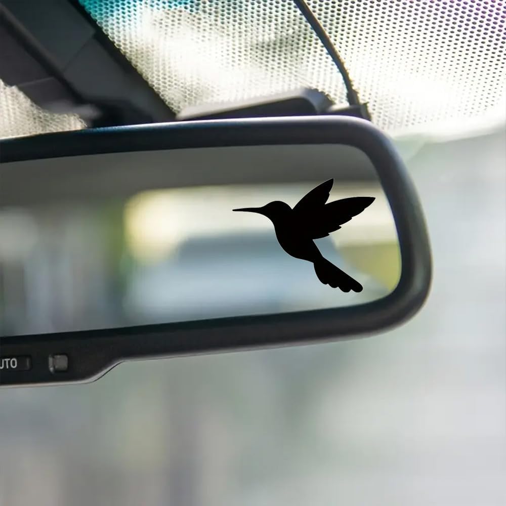 Hummingbird Vinyl Car Rearview Mirror Die Cut Vinyl Decal