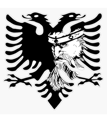 Albanian Flag Die Cut Vinyl Decal