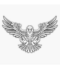 Cars Bald Eagle Vinyl Decal Die Cut Vinyl Decal