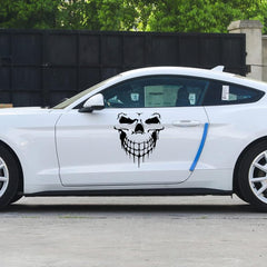 Reflective Silver Skull Decals and Stickers for Car Windows, | Die Cut Vinyl Decal