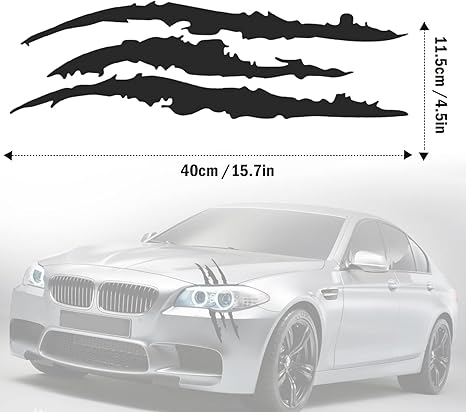 2PCS Claw Mark Decals for Cars , Die Cut Vinyl Decal