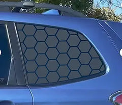 2PCS 40x95cm Universal Rear Side Window Honeycomb Decal, Die Cut Vinyl Decal