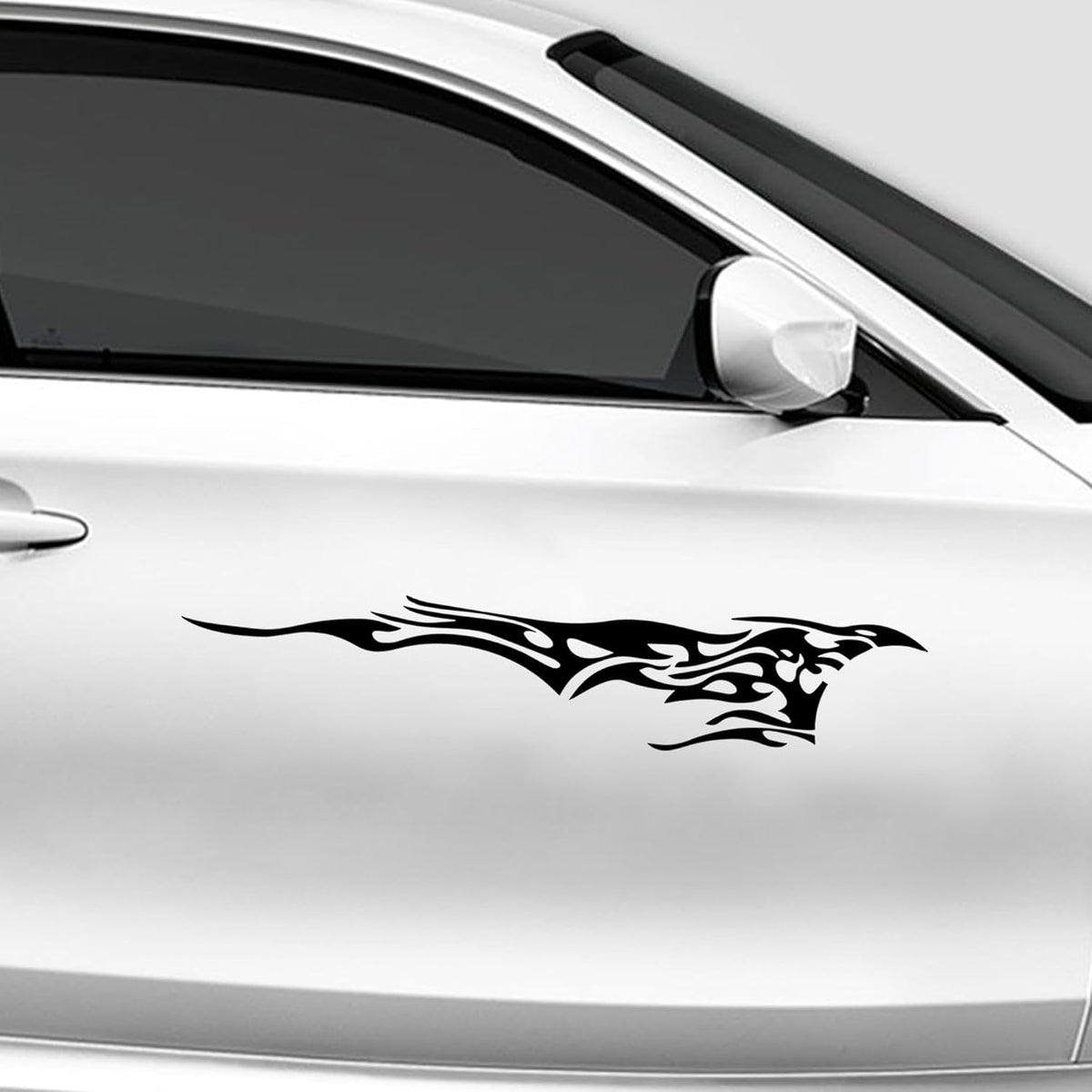 Generic Tribal Flame Vinyl Decal Sticker, Black, 6 Inches, Waterproof,  Die Cut Vinyl Decal