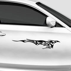 Generic Tribal Flame Vinyl Decal Sticker, Black, 6 Inches, Waterproof,  Die Cut Vinyl Decal