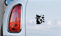 Cat Cute Heart Cartoon Car Vinyl Die Cut Vinyl Decal