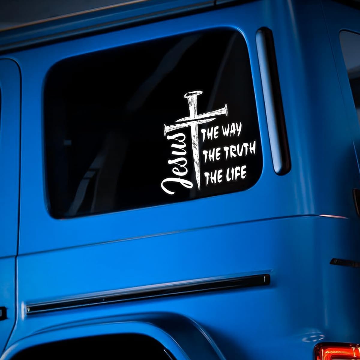 Jesus The Way The Truth The Life  Die Cut Vinyl Decal