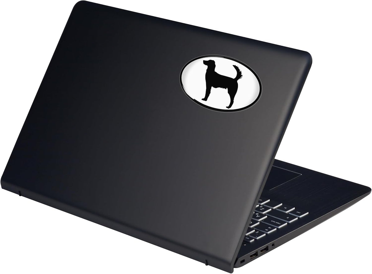 Elektroplate Setter Pet 3.3” x 2.3” Decals | Premium 3D Doming All Weather Vinyl Sticker for Car, Water Bottle, Laptop, Tablet, Cooler, Bumper, Phone & More | Made in The USA | Set of 2 Die Cut Vinyl Decal