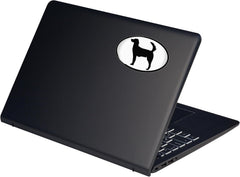 Elektroplate Setter Pet 3.3” x 2.3” Decals | Premium 3D Doming All Weather Vinyl Sticker for Car, Water Bottle, Laptop, Tablet, Cooler, Bumper, Phone & More | Made in The USA | Set of 2 Die Cut Vinyl Decal
