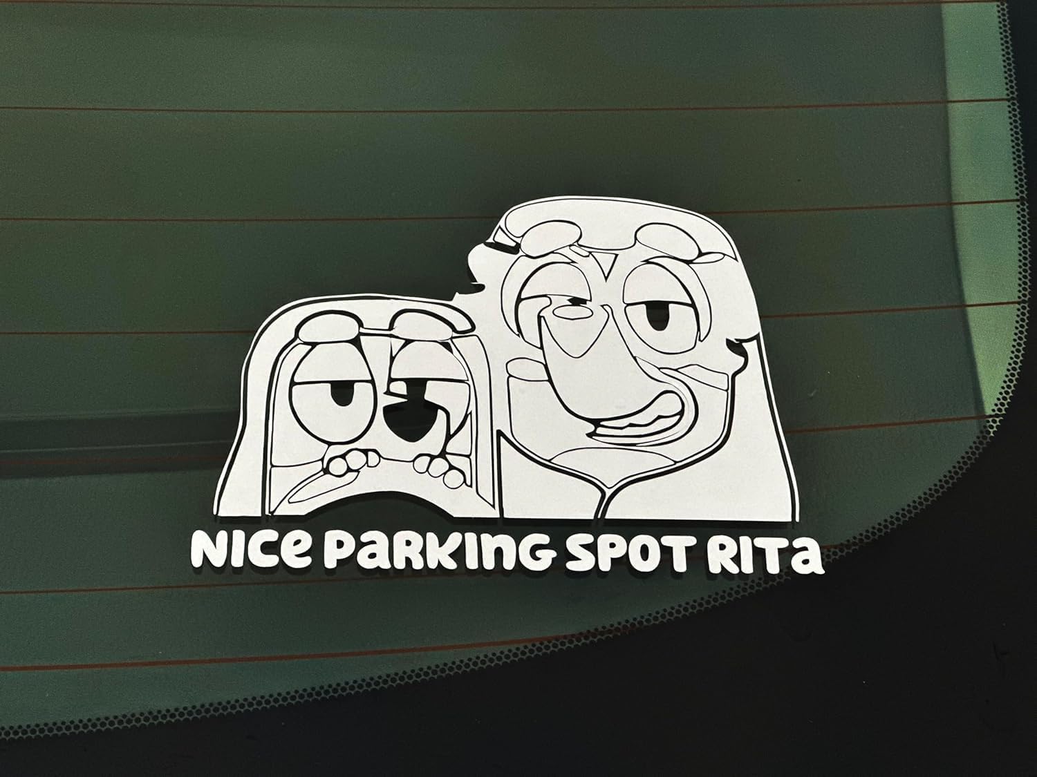Nice Parking Spot Rita   Die Cut Vinyl Decal