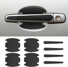 Car Door Handle Scratch Protectors, Carbon Fiber Car Door Handle Bowl Sticker, Universal Auto Doors Handles Paint Guard Cover, Die Cut Vinyl Decal
