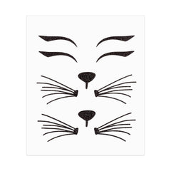 Cat Face Jewels, Die Cut Vinyl Decal