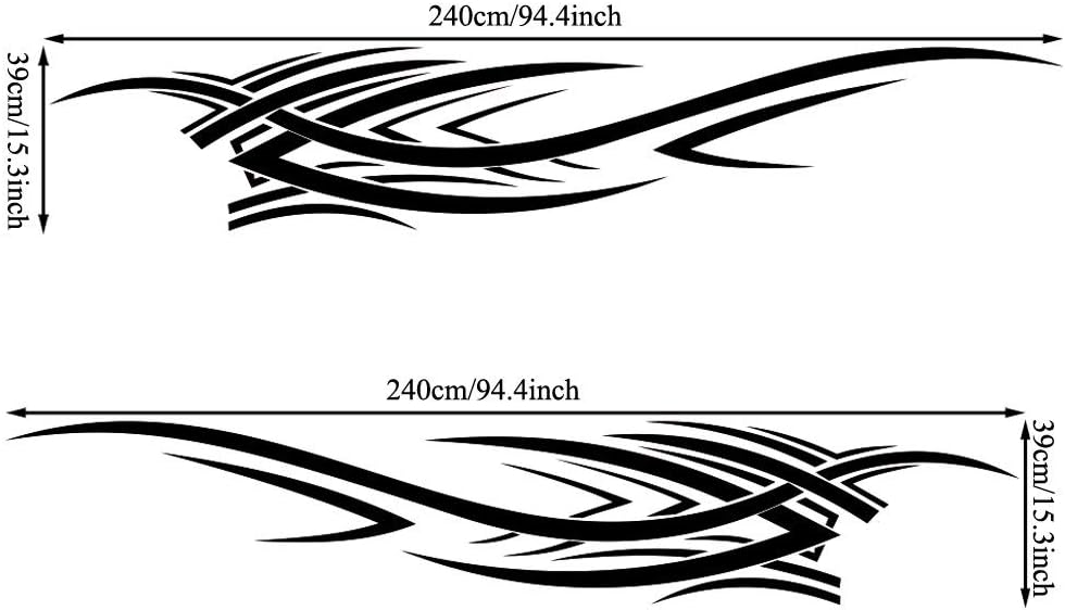Universal Flame Graphics Car Auto Body Side Sticker| Die Cut Vinyl Decal/ Bumper For Windows, Cars, Trucks, Laptops, Etc.