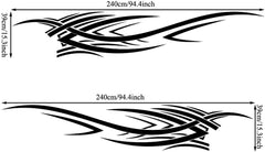 Universal Flame Graphics Car Auto Body Side Sticker| Die Cut Vinyl Decal/ Bumper For Windows, Cars, Trucks, Laptops, Etc.