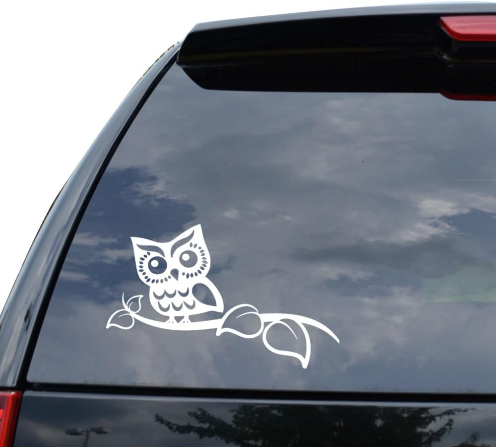 DiamondCutStickerz Cute Owl Tree Branch Decal  Die Cut Vinyl Decal