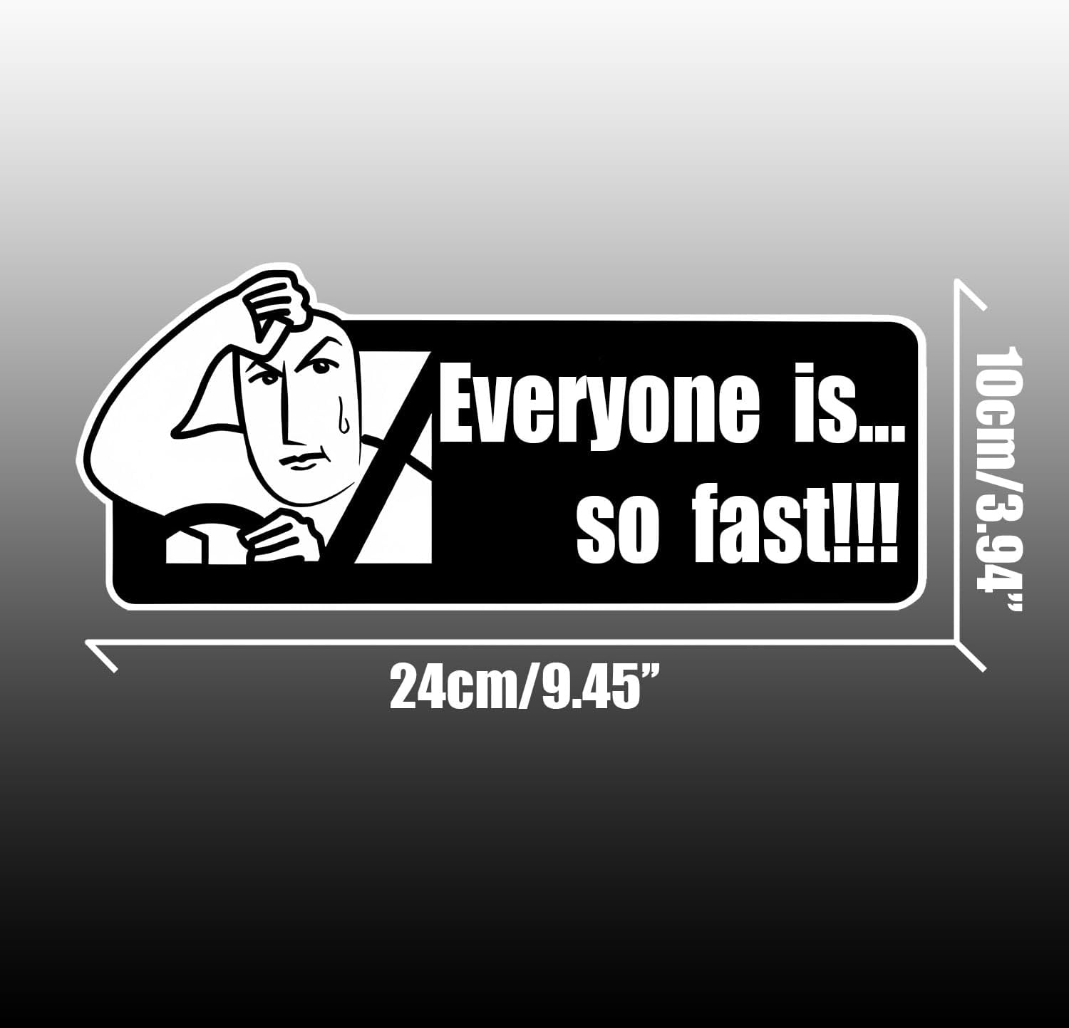 2pcs Car Stickers,Car Accessories, Driver Vinyl Decal, Black and White Removable Bumper Sticker, Auto Stickers and Decals, Warning Sign for Vehicle Safety,Waterproof  Die Cut Vinyl Decal