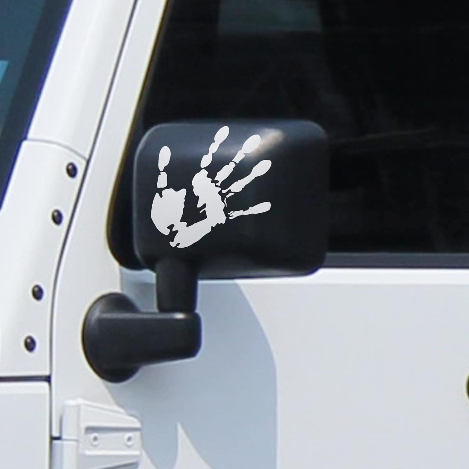 Sabary 2 Pcs Wave Stickers Wave Sign Decal Compatible with SUV Off Road Vehicle for Automobile Hand Stickers Car Decoration for Rearview Mirror Left Right Die Cut Vinyl Decal