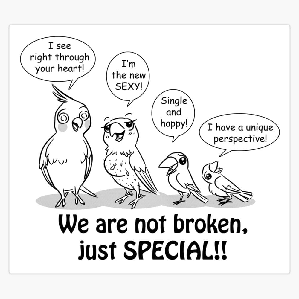 Special Need Birds Die Cut Vinyl Decal
