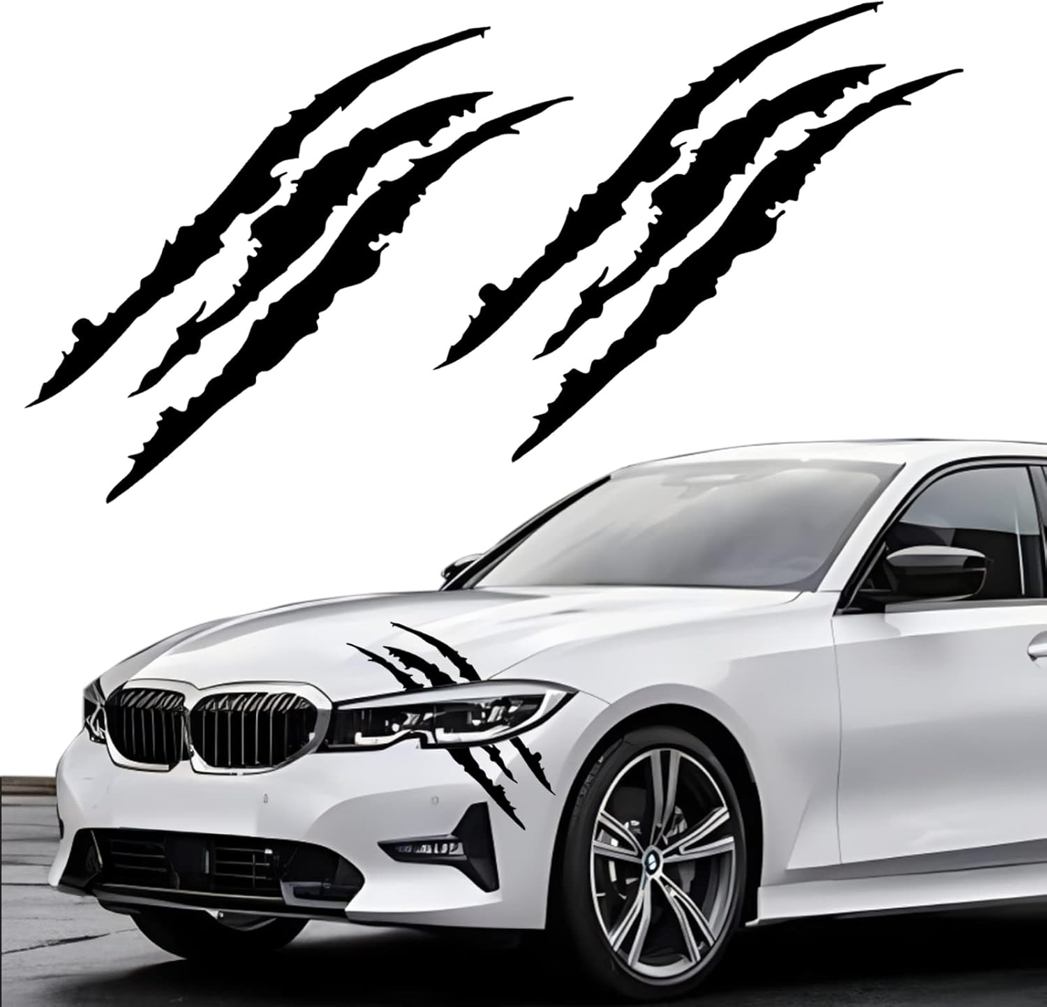 Claw Mark Decals for Cars,Headlight Car Sticker | Die Cut Vinyl Decal/ Bumper For Windows, Cars, Trucks, Laptops, Etc.