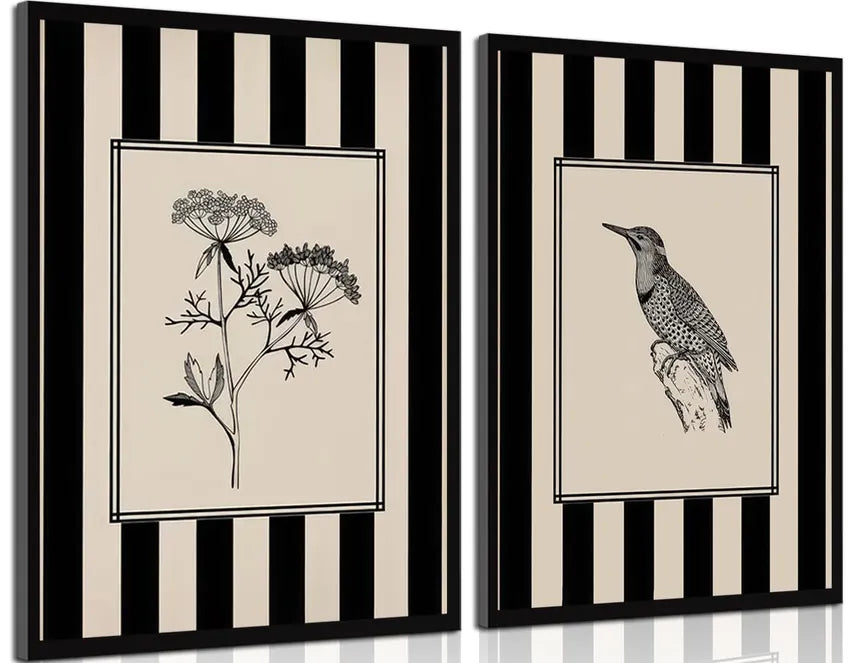 Unique Bird Lover Watcher Gift, Black and White Bird  Die Cut Vinyl Decal