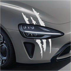 MUQIDA 2PCS Car Claw Mark Die Cut Vinyl Decal