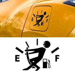 High Gas Consumption Decal Fuel Gage Empty Die Cut Vinyl Decal