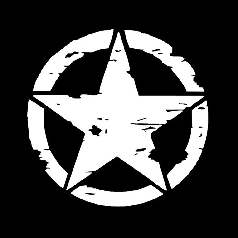 Walbest 5.9" Star Car Sticker Decal for Car Hood Auto Five-Pointed Star  Die Cut Vinyl Decal/ Bumper For Windows, Cars, Trucks, Laptops, Etc.